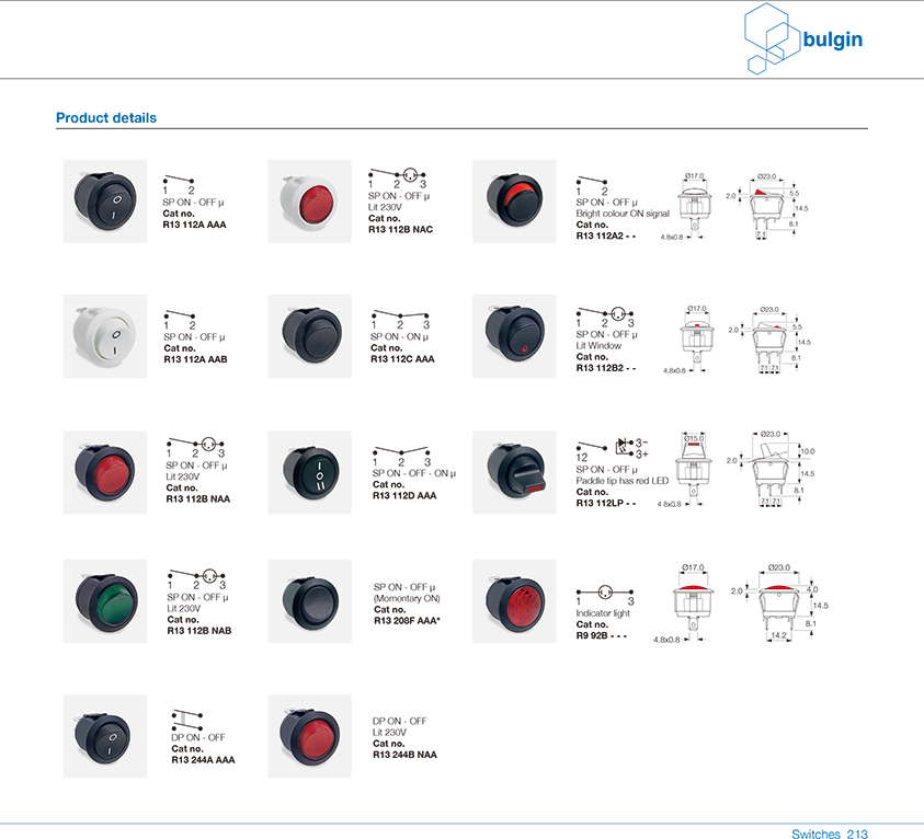 R13圓形翹板開(kāi)關(guān)功能 R13圓形翹板開(kāi)關(guān)功能