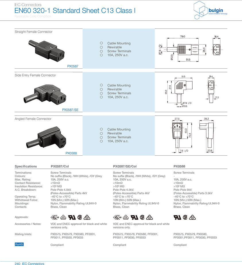 直型內(nèi)螺紋連接器PX0587技術(shù)參數(shù)